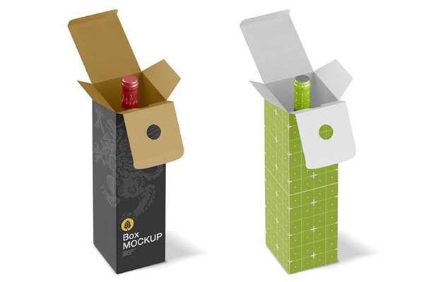 Cajas elegantes de cartón para botellas