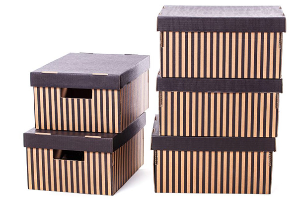 Cajas elegantes de cartón para clóset
